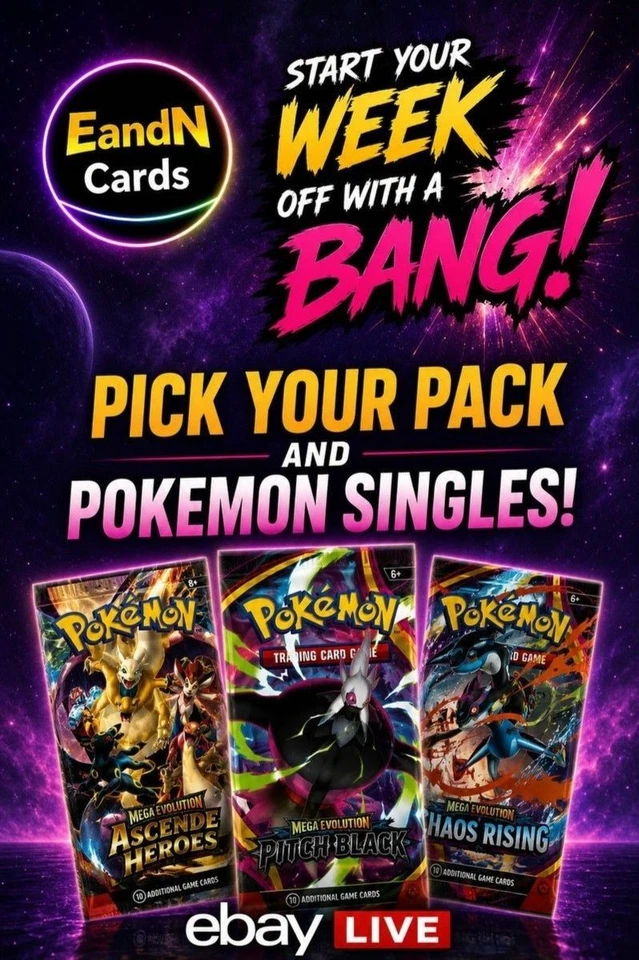 💥 Start Your Week With a Bang! ⚡ Pick Your Pack & Pokémon Singles 🎴