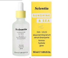 Image of Self-tanning/hydration serum for face Scientia Sunshine & Sea HA+Vit D Aqua 50ml