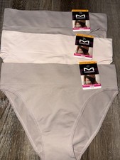 Maidenform 3-Pair Women's High Leg Bikini Seamless Underwear Nylon Blend A S