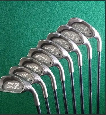 PING ZING 2 BLACK DOT IRON SET 3-W with PING REGULAR STEEL SHAFTS - RH