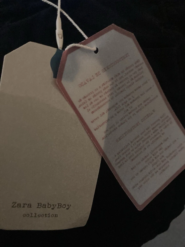 Pantalones Zara de terciopelo negro 3t para niños perfectos para vacaciones nuevos con etiquetas Foto 3 de 4