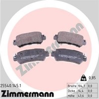 Zimmermann BremsbeläGe Bremsbelegsatz Hinten FüR Mazda CX-5 CX-3
