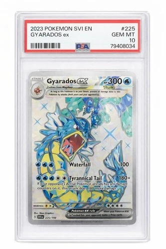 PSA 10 Gyarados ex 225/198 Tera Full Art Scarlet & Violet Pokemon Card GEM MINT