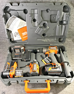 #ad #ad RIDGID 18V HP Brushless 2 Tool Combo Kit R92082 2 2.0Ah Batteries NEW $180.00