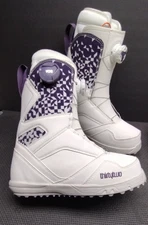 ThirtyTwo STW Double BOA Snowboard Boots WOMENS WHITE/PURPLE SIZE 7 NEW