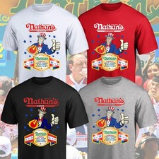 HOT! Nathans Hot Dog Eating Contest Retro T-S...