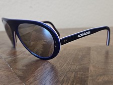 Vintage Cebe Alpine Crafts 126 Mirrored Sunglasses Blue/White/Red France