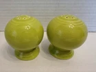 Fiesta Ware Lemongrass Salt & Pepper Shakers Retired Color Green Homer Laughlin