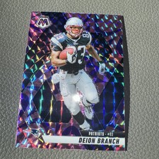 2025 Panini Mosaic #111 Deion Branch Purple Mosaic New England Patriots