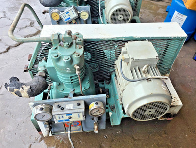 BITZER TYPE 4 WATER COOLED CONDENSING UNIT K122H IVW WITH CONDENSER AND MOTOR