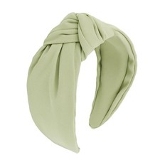 Light Green Top Knot Headband Non Slip Fashion Wide Hair Accessories 1 PCS