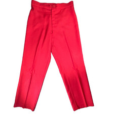 Vintage 80s Womens Levi Strauss True Red High Waist Dress Pants Trousers Size 32