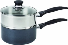 T-fal Specialty Nonstick Double Boiler 3 Quart Oven Safe 350F Cookware, Pots ...