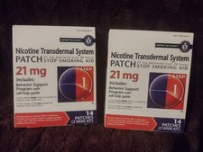 Habitrol Nicotine Patch 21mg Step 1   2 Boxes 28 Patches Sealed Quit Smoking
