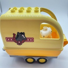 Lego Duplo Horse Trailer Yellow 10807 Replacement with pony and duplo figure