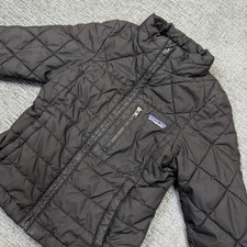 Patagonia Kids XS 5-6 Black Puffer Jacket Full Zip Insulated Coat Outdoors