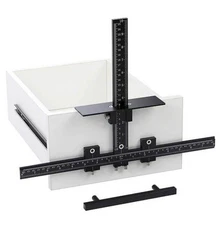 Levoite Pro Cabinet Hardware Jig Adjustable Drill Guide - New With Case