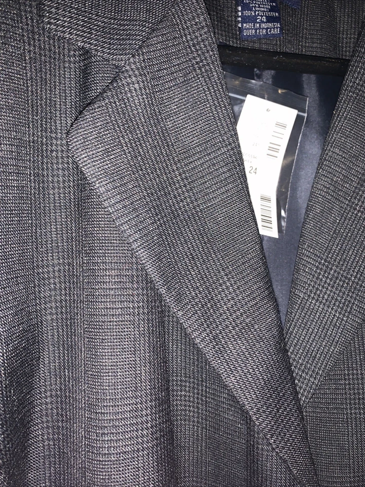 NEW Venezia Lane Bryant Women Trench Coat Jacket SZ 24 Mid Length Gray NWT - Image 2 of 4