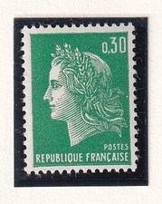 🦬Timbre France N°1536A - Luxe ** Marianne de Cheffer - MNH** - 1967🦬