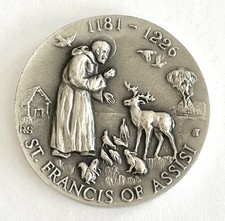 35.1 gram .925 Silver St. Francis Of Assisi Digest Heroes of God *167 88.61 per troy oz