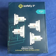 Safety 1st Secure-to-Explore Adhesive Locks Baby Child Toddler Proof Cabinet 8pc