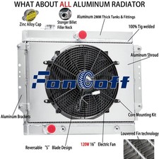 4row Radiatorshroud Fan For 1959-1960 60 Cadillac Deville Eldorado 6.4l V8 At.
