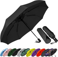 "Windproof Travel Compact Umbrella-Automatic Umbrellas for Rain-Compact Folding