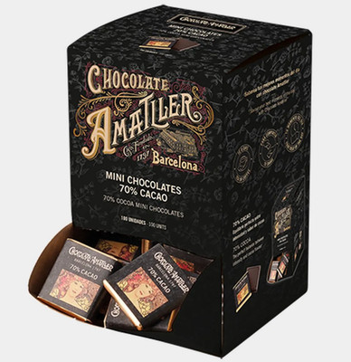 Amatller 70% Cacao Mini Chocolate - 5g Each - Case of 100 - Kosher