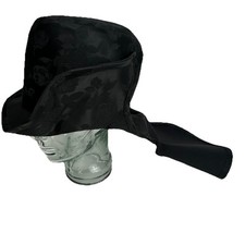 Bert Of LA Cali Vintage Victorian Witch Tear-drop Gothic Bridal Top Hat W/ Train