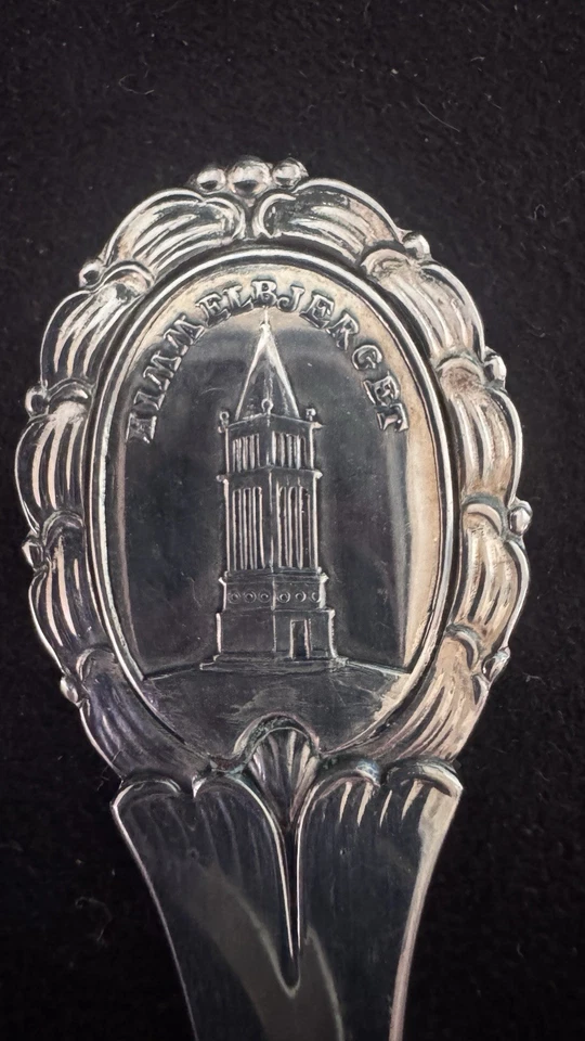 Винтажная датская посеребренная открывалка для бутылок Dansk Arbejde 5 дюймов с отметкой изготовителя 30 г - Изображение 4 из 4