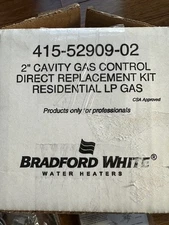 Bradford White 415-52909-02 LP Gas 2” Cavity Gas Control Kit