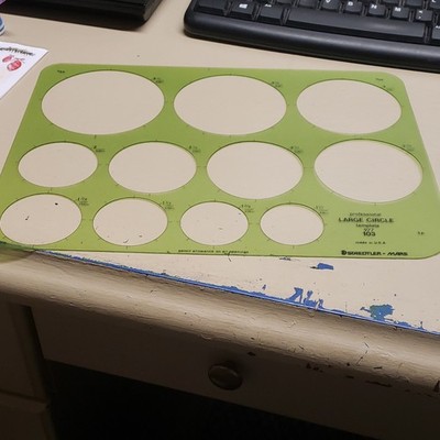 Staedtler-Mars Large Circle Template Ruler Model Large Circle Template 977 103