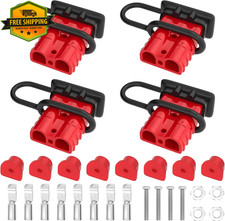 50 Amp Battery Quick Connect Disconnect Connector 6-12 Gauge Wire Harness Kit