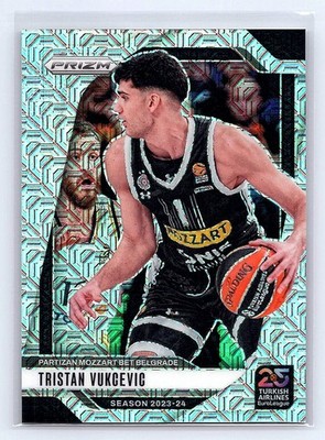 Tristan Vukcevic 2024-25 Panini Prizm EuroLeague #144 Mojo Prizms #/25