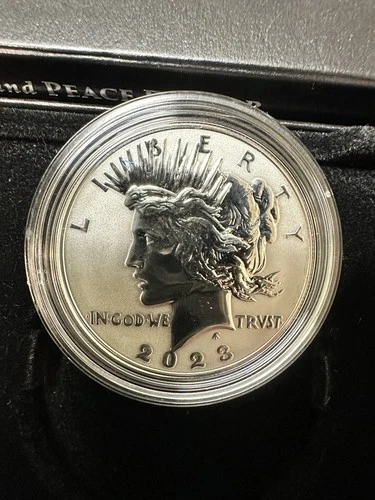 2023-S Morgan and Peace Silver Dollar Reverse Proof Set with Box and COA