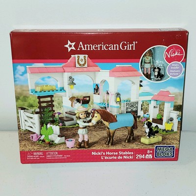 American Girl Mega Bloks Blocks Nicki s Horse Stables NEW 294 PCS SEALED NIB