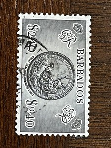 1950 BARBADOS STAMP SCOTT 227 VF USED HIGH VALUE 