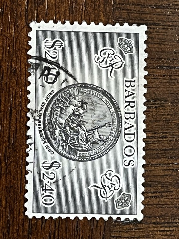 1950 BARBADOS STAMP SCOTT 227 VF USED HIGH VALUE 