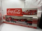 Vintage Coca-Cola Formula 1 Racing Team Truck & Trailer, 1/64 Scale - D21