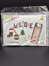 Vintage Love N Stitches Christmas Plastic Canvas Kit Sealed