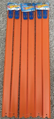 Hot Wheels car straight track lot 12 FEET set 6 Pieces 24'' Long w connectors