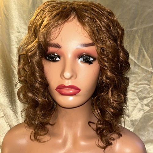 Human Blend Curly Wig - Picture 2 of 16