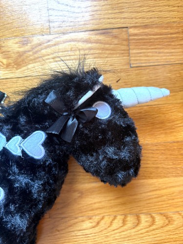 Bolso de Peluche Gótico Lolita EGL Punk Kawaii Negro Esqueleto Zombie Unicornio - Imagen 8 de 10