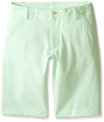 PUMA Golf Boys Stripe It Shorts (Big Kids) Green Gecko NWT
