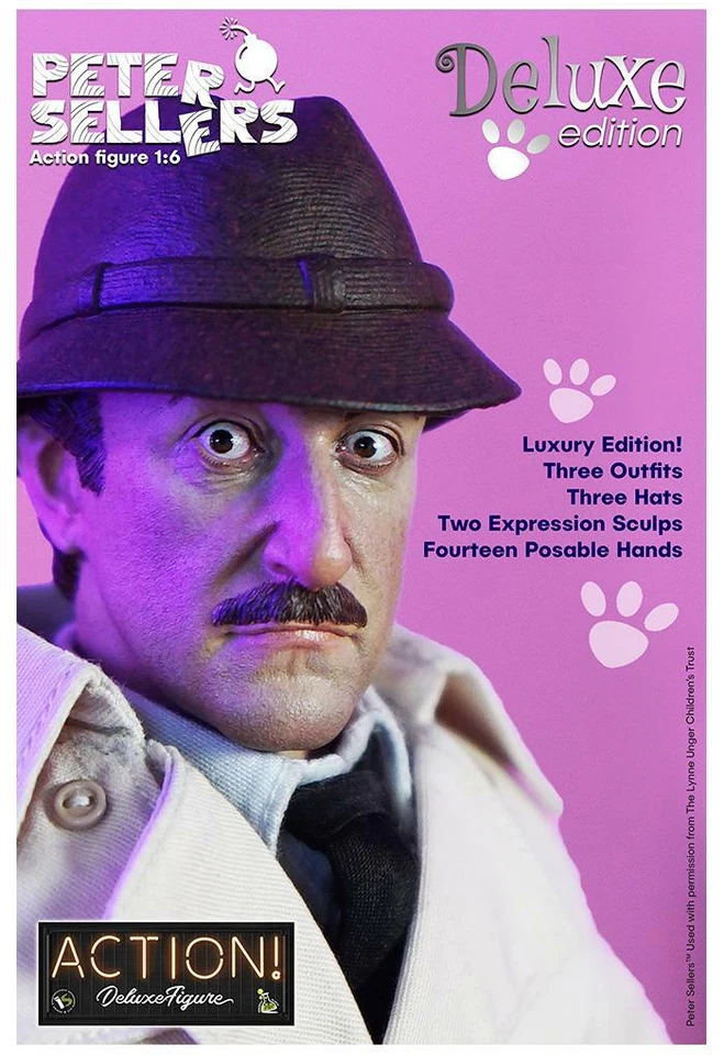 PETER SELLERS - Jacques Clouseau 1/6 Action Figure 12" Deluxe Infinite Statue - Immagine 3 di 4