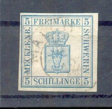 Meklemburgia-Schwerin 3 nienagannie stelażowany. 400EUR (14952