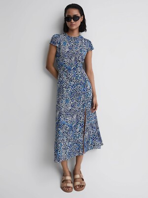 princess polly baby blue dress Reiss Rosa Bandeau Denim Dress, Indigo Blue