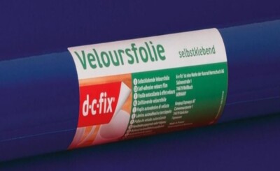 d-c-fix Velours Klebefolie- Möbelfolie  Navy  45 cm x 5 m , wasserdicht, NEU