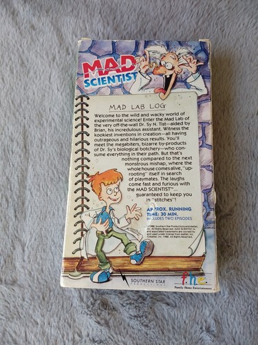 Mad Scientist At Home VHS Vintage Rare Find - Picture 2 of 7
