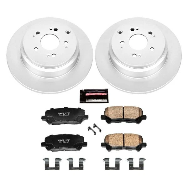 Kit de freno trasero liso Power Stop Z17 Evolution Geomet para Honda Pilot 09-11 Foto 2 de 2